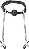 Ball Gag with Nipple Clamps - 69 Vibrations KenyaBall Gag with Nipple Clamps