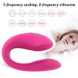 U-shape Gspot Vibrator with Suction