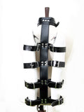 Leather Arm And Neck Binder - Bondage Restraint