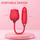 Rose with Thrusting Bullet Vibrator