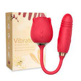 Rose with Thrusting Bullet Vibrator