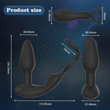 Rotating Butt Plug with Prostate Massager and penis ring