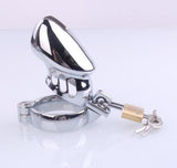 Steel Plated Chastity Device Cock Cage